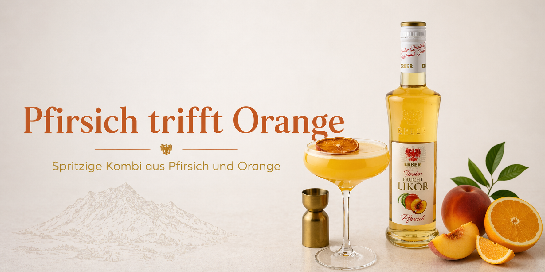 Pfirsich trifft Orange