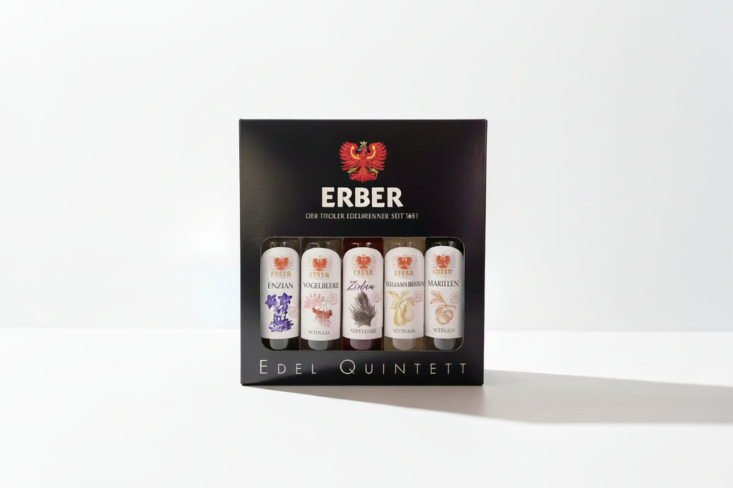 Edelquintett - Tiroler Schnäpse - 5 x 4 cl