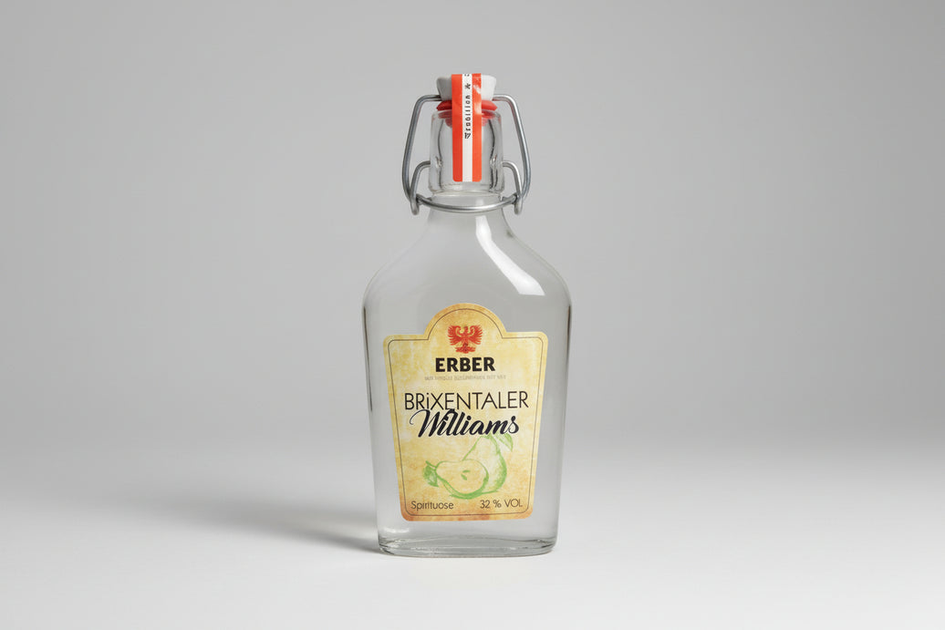 Williamsbirn Spirituose+Destillat 32% - Flachmann - 200 ml