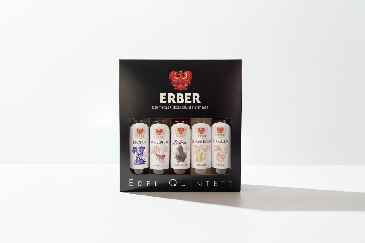 Edelquintett - Tiroler Schnäpse - 5 x 4 cl