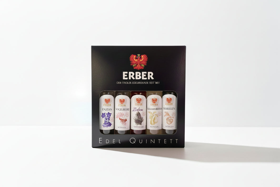 Edelquintett - Tiroler Schnäpse - 5 x 4 cl