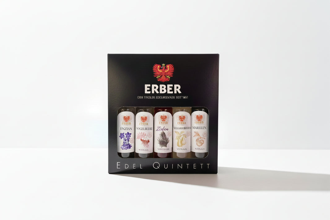 Edelquintett - Tiroler Schnäpse - 5 x 4 cl
