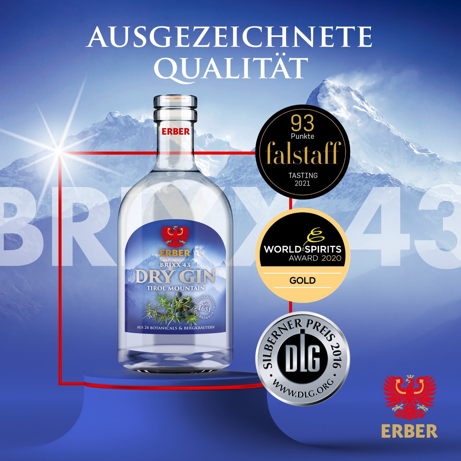 Brixx43 Gin 43% - 500 ml