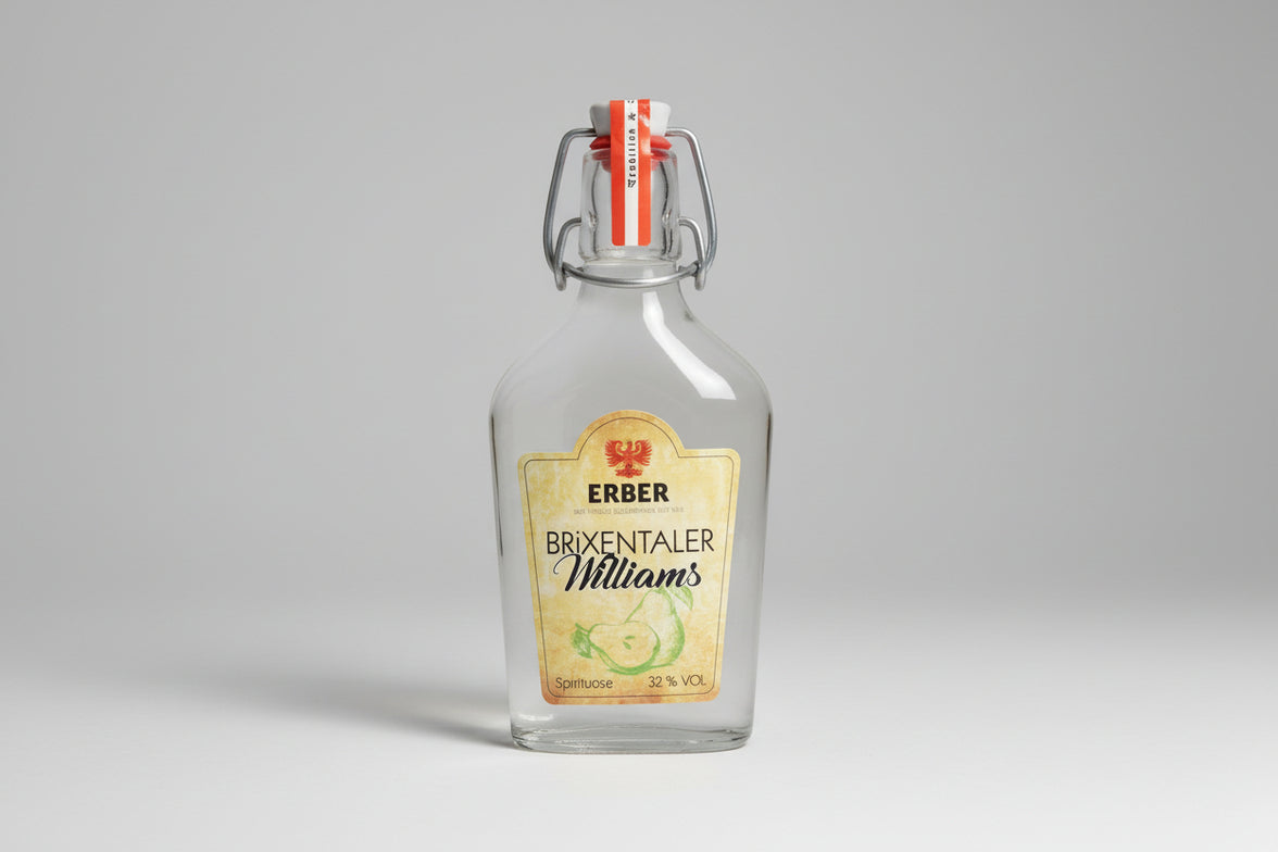 Williamsbirn Spirituose+Destillat 32% - Flachmann - 200 ml